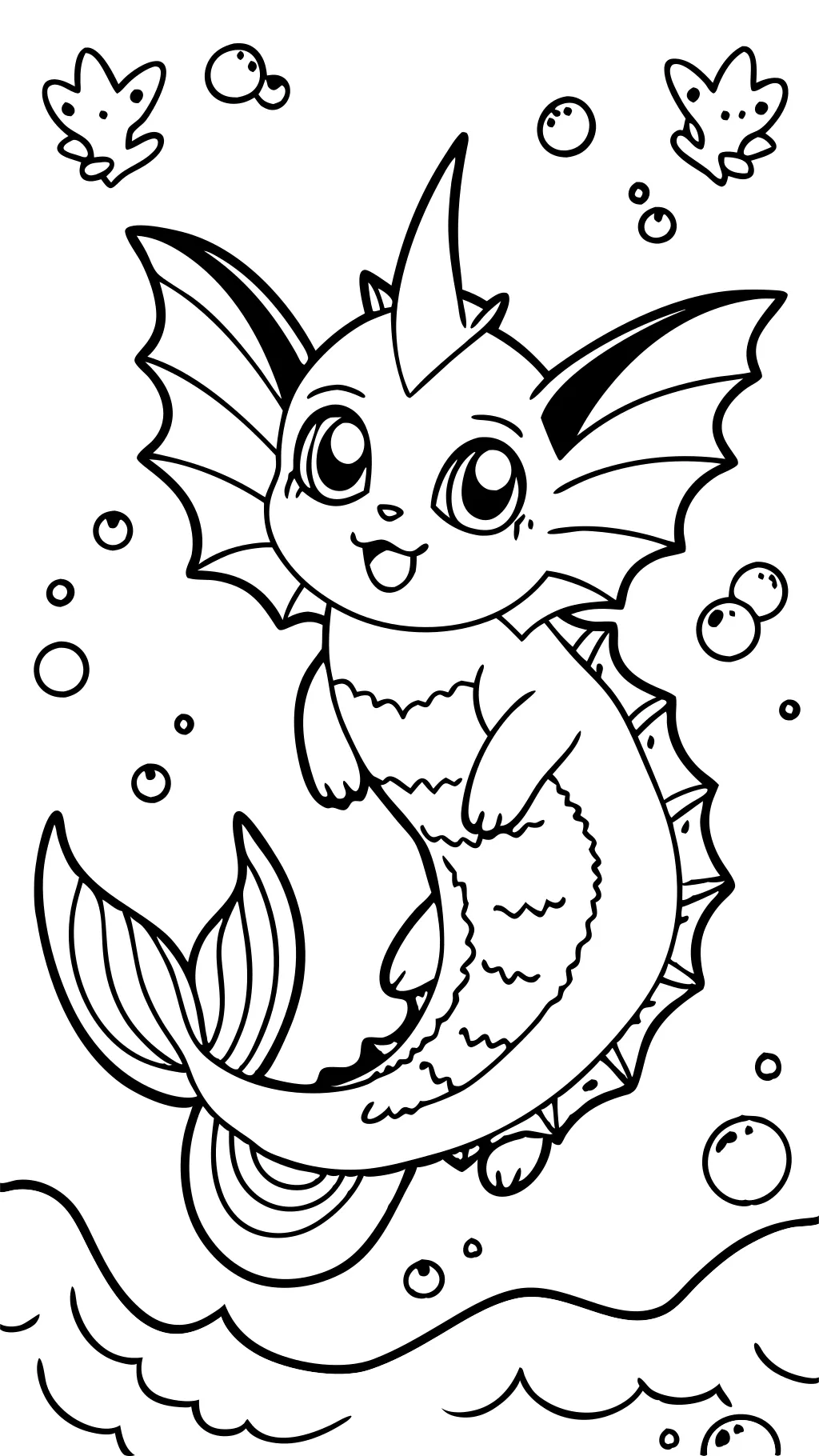 pokemon vaporeon coloring pages